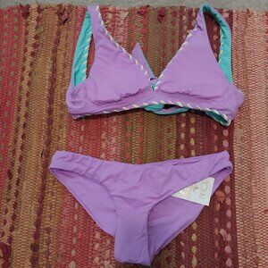 NWT Becca Two Piece Swimsuit (top is reversible)